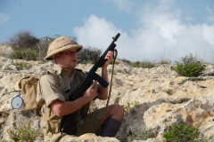 8th army soldier and his Thompson. Credits: Mario Mifsud